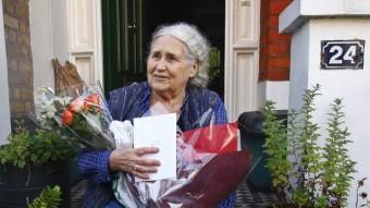 Doris Lessing a la porta de casa seva el 2007 L. PITARAKIS /AP