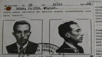 Visat d'entrada a Mèxic de Miquel Serra i Pàmies, quan va aconseguir arribar-hi, el 1940. ARXIU GUILLEM MARTÍ