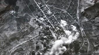 El bombardeig de la Garriga, vist des dels avions italians UFFICIO STORICO DELL'AERONAUTICA MILITARE – AJUNTAMENT DE LA GARRIGA / ARXIU FUNDACIÓ MAURÍ – LA GARRIGA / HÉCTOR DE DIEGO – AJUNTAMENT DE LA GARRIGA