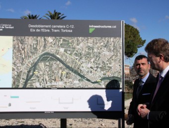 El conseller Vila i l'alcalde de Tortosa van presentar divendres el traçat de la variant ACN