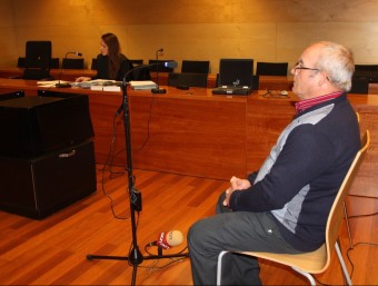 Francisco Martínez Cruz durant el judici, que es va celebrar la setmana passada a l'Audiència de Girona ACN