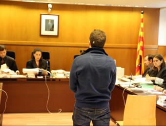 L'acusat , Marc Barbarà, en el judici a la secció 21 de l'Audiència de Barcelona, celebrat el març passat QUIM PUIG