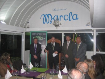 A la presentació de la Pesolada de Caldes hi va ser present el conseller Josep Maria Pelegrí, al centre. EL PUNT