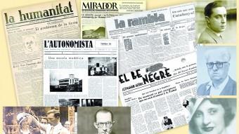 Una mostra de les capçaleres en català existents abans de la dictadura, amb algunes imatges de destacats periodistes de l'època, la majoria dels quals van deixar d'exercir ARXIU