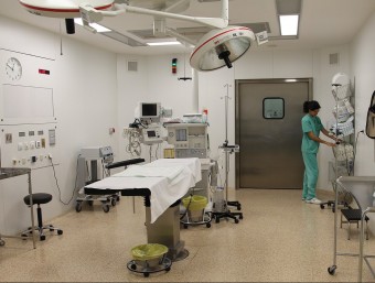Sala d'operacions de l'hospital Santa Caterina de Salt, en una imatge d'arxiu. La zona quirúrgica està sent ampliada amb la construcció de dos nous espais. EDDY KELELE