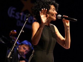 Nina i Giorquestra, en l'actuació al festival Portalblau de l'any passat LLUÍS SERRAT