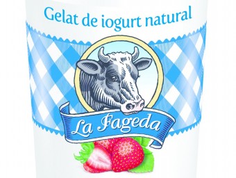 Una imatge del nou gelat de iogurt que es presentarà a Alimentària.