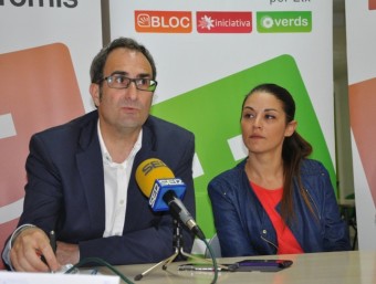 Jordi Sebastià i Mireia Mollà presenten la candidatura. EL PUNT AVUI