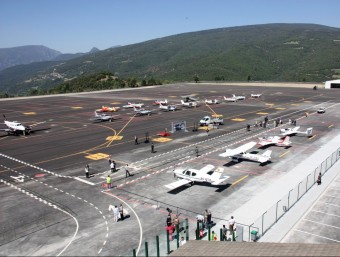 L'aeroport de la Seu d'Urgell en la seva reobertura, el juny del 2010. MARTA LLUVICH / ACN
