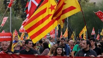 Manifestació de l'esquerra independentista l'octubre a Barcelona QUIM PUIG