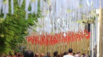Milers de turistes i visitants van passejar pel Barri Vell de Girona durant la setmana passada per la 59ena edició de l'exposició de flors MANEL LLADÓ