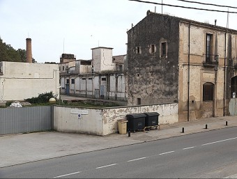 Una imatge de l'antiga fàbrica Burés d'Anglès, l'octubre del 2013 MANEL LLADÓ
