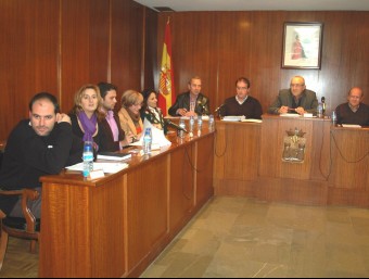 Grup de regidors del PP a l'Ajuntament de Banyeres de Mariola. B. SILVESTRE