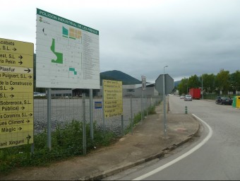 El polígon industrial de les Preses, un dels més importants en extensió de la comarca de la Garrotxa. J.C