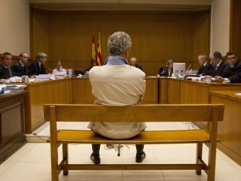 Un  acusat, en un judici a l'Audiència de Barcelona Quim Puig