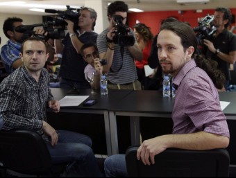 Podemos, liderat per Pablo Iglesias, és un moviment social i polític nascut darrerament.  ARXIU