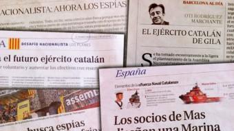 Conjunt de titulars de diaris de Madrid arxiu