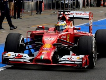 De la Rosa, provant el Ferrari F14 T, ahir FERRARI