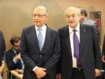 El ministre Cristóbal Montoro i Andreu Mas-Colell ACN