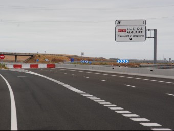 L'únic tram de l'A-14 obert al trànsit se situa entre Rosselló i Almenar i ara es treballa en el tram d'autovia fins a Lleida on es connectarà amb l'A-2 J.T