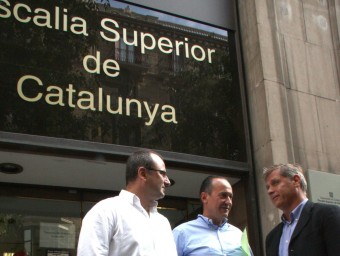 Alberto Villagrasa, Jaume Gelada (regidor del PP a Cardedeu) i Alberto Fernàndez ACN DÍAZ