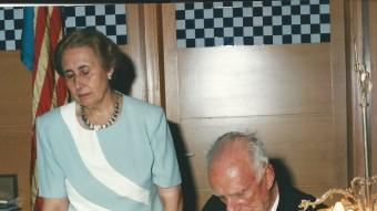 Una imatge de l'exalcaldessa a casa seva l'any 2009 quan ja havia renunciat a l'activitat política EUDALD PICAS