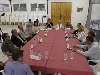 La trobada entre els alcaldes i la vicepresidenta va tenir lloc divendres a Granera, al Vallès Oriental GRISELDA ESCRIGAS / EL9NOU