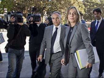 Sonia Castedo el dia que va declarar al TSJ per la causa del PGOU d'Alacant. ARXIU