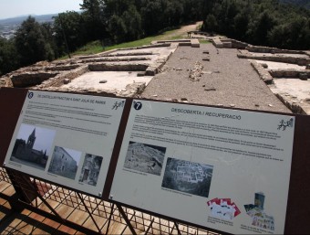 El jaciment arqueològic del Castellum Fractum, en una imatge recent JOAN SABATER