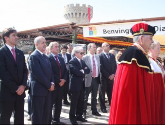 El conseller Felip Puig va presidir la celebració del Dia Mundial del Turisme que es va fer al castell de Biart a Masarac. ACN