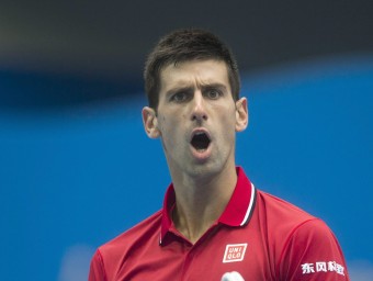 Djokovic celebra un punt durant el torneig EFE