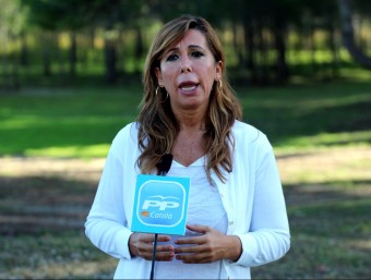Alícia Sánchez-Camacho va criticar la manifestació d'ahir des d'un acte de partit a Sant Pere de Ribes ACN
