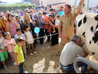 Una imatge de la fira, ahir al migdia MANEL LLADÓ