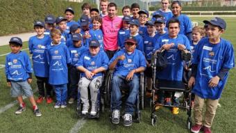 Leo Messi amb el grup d'infants amb malalties greus de tot el món FUNDACIÓ FC BARCELONA
