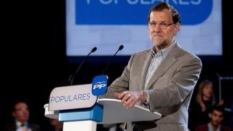 Rajoy, durant la seva intervenció aquest dissabte a Càceres ACN