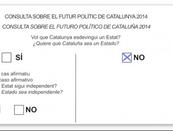 A Vila-seca, tot i l'hegemonia de Poblet (a la foto, votant) el percentatge del “No” va ser elevat. C.F,