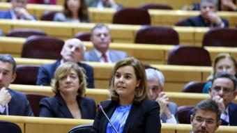 La vicepresidenta espanyola, Soraya Sáenz de Santamaría, al Senat EFE
