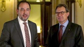 Ramon Espadaler i Artur Mas s'han reunit aquest dijous al Parlament EFE