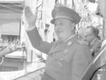 El dictador Francisco Franco durant la visita que va fer a Girona el 17 de maig del 1960 FONT: AJUNTAMENT DE GIRONA. CRDI