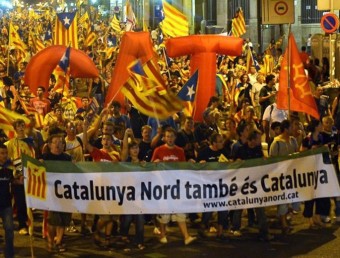 Pancarta de la sectorial nord-catalana de l'ANC A.R