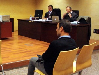 Miquel Trafach durant el judici celebrat a l'Audiència de Girona. TANIA TAPIA / ACN
