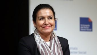 La presidenta de la Taula d'Entitats del Tercer Sector, Àngels Guiteras reclama més polítiques socials J.RAMOS /ARXIU