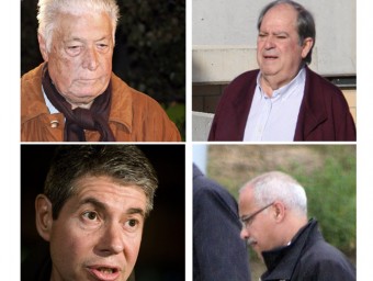 Els principals imputats del cas Pretòria, Macià Alavedra , Lluís Prenafeta, Bartomeu Muñoz i Luis Andrés García Sáez Luigi ACN