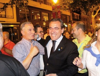 Arturo Torró en un acte electoral del seu partit. EL PUNT AVUI