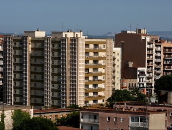 L'última revisió del cadastre a Figueres es va fer l'any 1990. A la imatge, edificis vistos des del parc bosc. LL.SERRAT