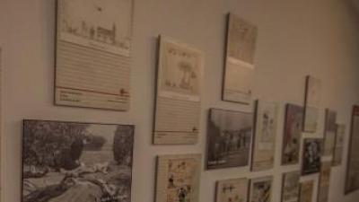 Vista parcial de la mostra de fotografies del remat d ela guerra a Alacant. CEDIDA