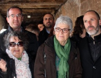 La presidenta d'Òmnium Cultural, Muriel Casals, participant a la 25a edició de la Fira del Fesol de Santa Pau ACN