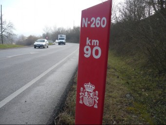 L'actual carretera que travessa la Vall de Bianya passarà a ser secundària en alguns trams, segons Foment. J.C