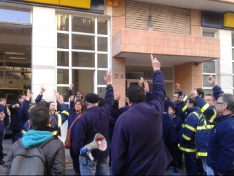 Reunió de l'assemblea de treballadors de correus de Castelló de la Plana. EL PUNT AVUI