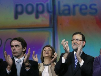 Aznar, Cospedal i Rajoy a la darrera convenció del PP. AGÈNCIES